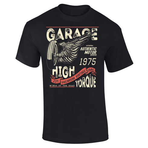 Hotrod 58 T-Shirt Hot Rod Garage Hi Torque Vintage Retro Rockabilly Design