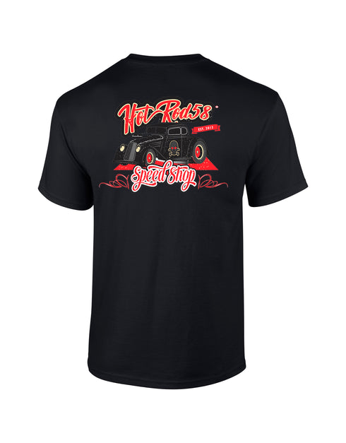 Hotrod 58 T-Shirt Hot Rod Speed Shop Car Vintage Retro Rockabilly Design