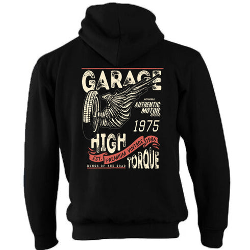 Hotrod 58 Hoody Hoodie Hot Rod Garage Torque Vintage Retro Rockabilly