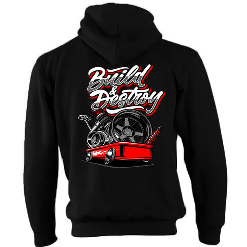 JDM Hoody Hoodie Japanese Modified Automotive Street Drift Drag Race Car Build Destroy 02