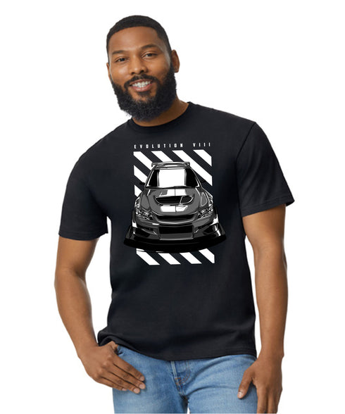 JDM T-Shirt Japanese Modified Automotive Street Drift Drag Race Car EVO 04