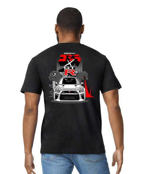 JDM T-Shirt Japanese Modified Automotive Street Drift Drag Race Car Godzilla Skyline GTR 09