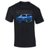 JDM T-Shirt Japanese Modified Automotive Street Drift Drag Race Car Godzilla Skyline Blue 08
