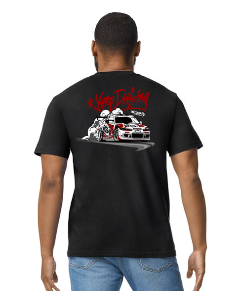 JDM T-Shirt Japanese Modified Automotive Street Drift Drag Race Car Keep Drifting 13