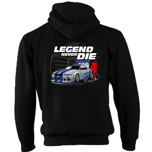JDM Hoody Hoodie Japanese Modified Automotive Street Drift Drag Race Car Legend Never Die 14