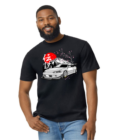 JDM T-Shirt Japanese Modified Automotive Street Drift Drag Race Car Mountain 15