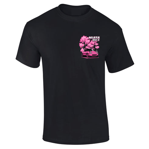 JDM T-Shirt Japanese Modified Automotive Street Drift Drag Race Car MX5 Blossom 16