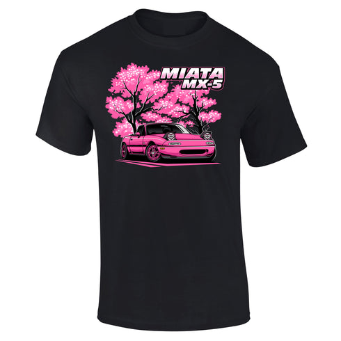 JDM T-Shirt Japanese Modified Automotive Street Drift Drag Race Car MX5 Blossom 16