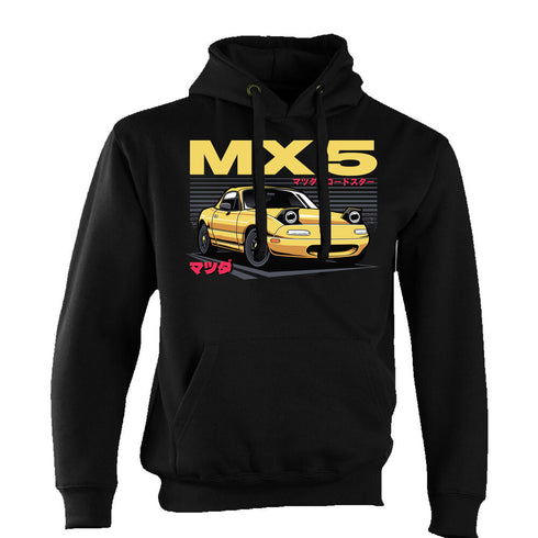 JDM Hoody Hoodie Japanese Modified Automotive Street Drift Drag Race Car MX5 Yellow 18