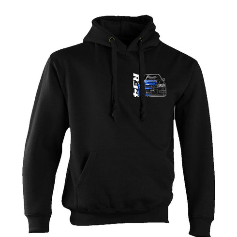 JDM Hoody Hoodie Japanese Modified Automotive Street Drift Drag Race Car R34 Skyline