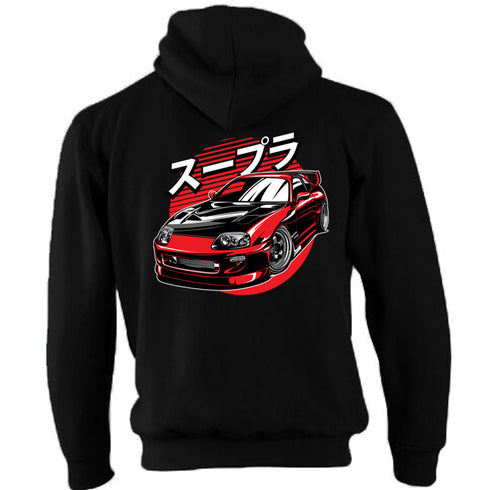 JDM Hoody Hoodie Japanese Modified Automotive Street Drift Drag Race Car Supra Red 21