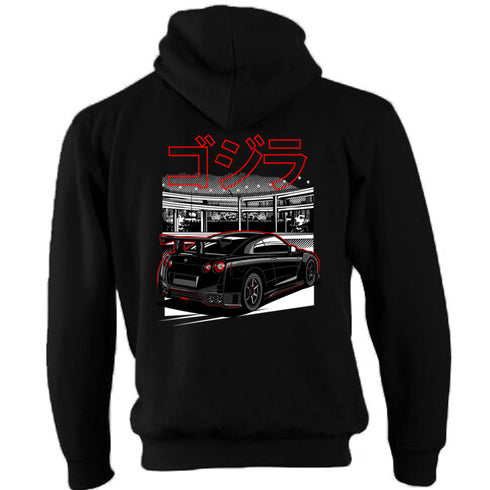 JDM Hoody Hoodie Japanese Modified Automotive Street Drift Drag Race Car Skyline Black 24