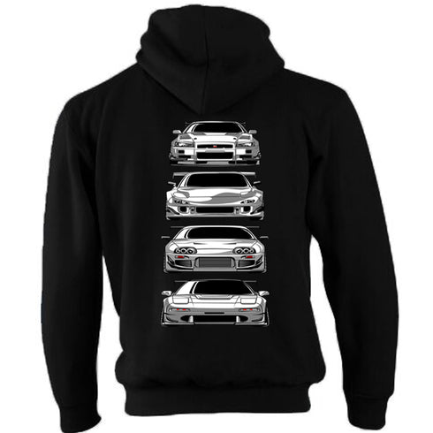 JDM Hoody Hoodie Japanese Modified Automotive Street Drift Drag Race Car Skyline Stack 28