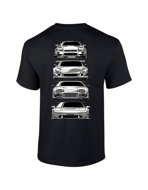 JDM T-Shirt Japanese Modified Automotive Street Drift Drag Race Car Skyline Stack 28