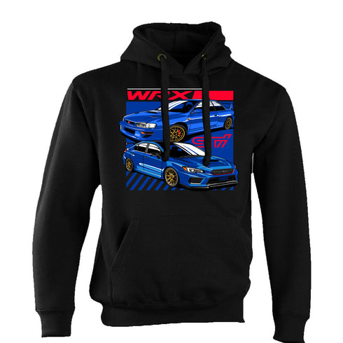 JDM Hoody Hoodie Japanese Modified Automotive Street Drift Drag Race Car WRX Blue 32