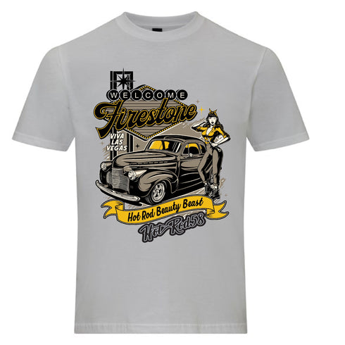 Hotrod 58 Classic Built for speed Vintage Rockabilly Hot rod T Shirt
