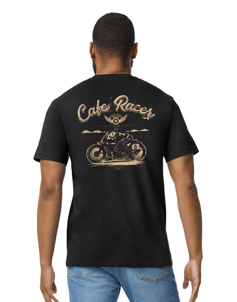 Biker T-Shirt Vintage Motorcycle Classic Bike Custom Chopper Buy Cafe Racer