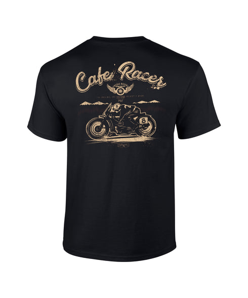 Biker T-Shirt Vintage Motorcycle Classic Bike Custom Chopper Buy Cafe Racer