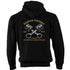 Perran Pistons Biker Hoody Hoodie Classic Hot rod Biker Cross Pistons Cornwall