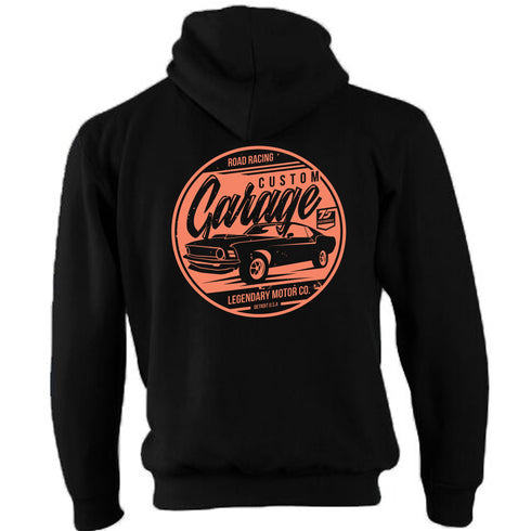 Hotrod 58 Hoody Hoodie Hot Rod Custom Garage Vintage Retro Rockabilly