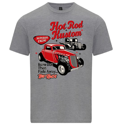 Hotrod 58 Classic Vintage Rockabilly Fade Away Hot rod T Shirt