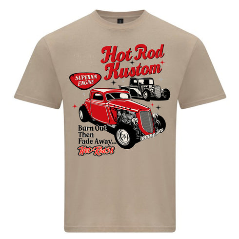 Hotrod 58 Classic Vintage Rockabilly Fade Away Hot rod T Shirt