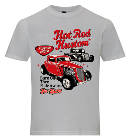Hotrod 58 Classic Vintage Rockabilly Fade Away Hot rod T Shirt