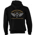 Perran Pistons Biker Hoody Hoodie Classic Hot rod Biker Flying Engine Cornwall