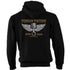 Perran Pistons Biker Hoody Hoodie Classic Hot rod Biker Flying Piston Cornwall