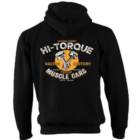 Hotrod 58 Hoody Hoodie Hot Rod Hi Torque Vintage Retro Rockabilly