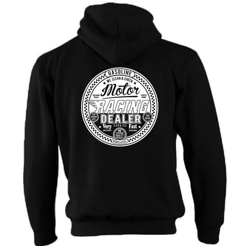 Perran Pistons Gasoline Hoody Hoodie Classic Retro Custom Garage Petrolhead Racing Dealer