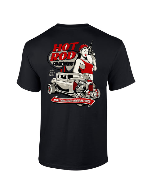 Hotrod 58 T-Shirt Hot Rod Delinquents Vintage Retro Rockabilly Design