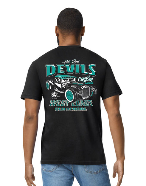 Hotrod 58 T-Shirt Hot Rod Devils Vintage Retro Rockabilly Design
