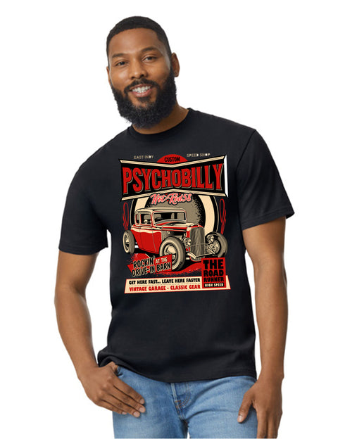 Hotrod 58 T-Shirt Hot Rod Psychobilly Classic Vintage Retro Rockabilly Car