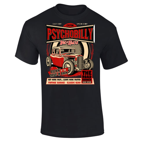 Hotrod 58 T-Shirt Hot Rod Psychobilly Classic Vintage Retro Rockabilly Car