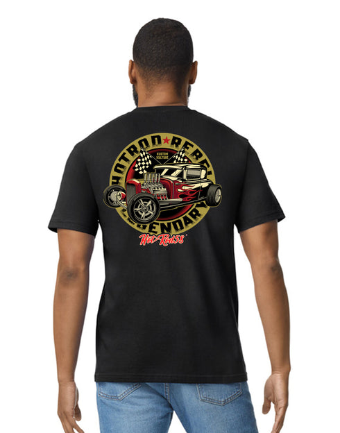 Hotrod 58 T-Shirt Hot Rod Rebel Classic Vintage Retro Rockabilly Car