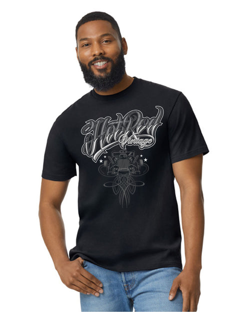 Hotrod 58 T-Shirt Hot Rod Pinstriped Car Classic Vintage Iron Rockabilly