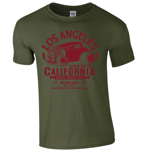 Hotrod 58 Classic Vintage Rockabilly LA California Hot rod T Shirt