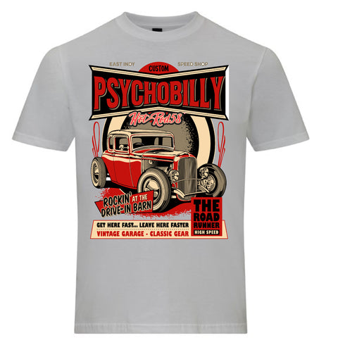 Hotrod 58 Classic Vintage Rockabilly Pschychobilly Hot rod T Shirt