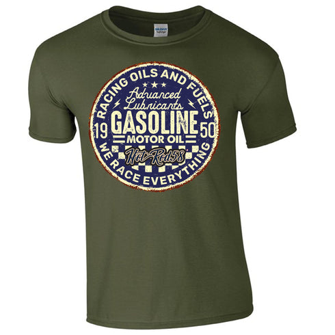 Hotrod 58 Classic Vintage Rockabilly Race Everything Gasoline Oil Hot rod T Shirt