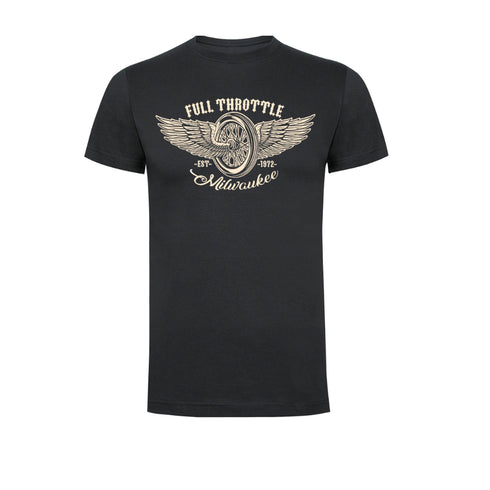 Hotrod 58 Biker Motorcycle Milwaukee Full Throttle T-Shirt