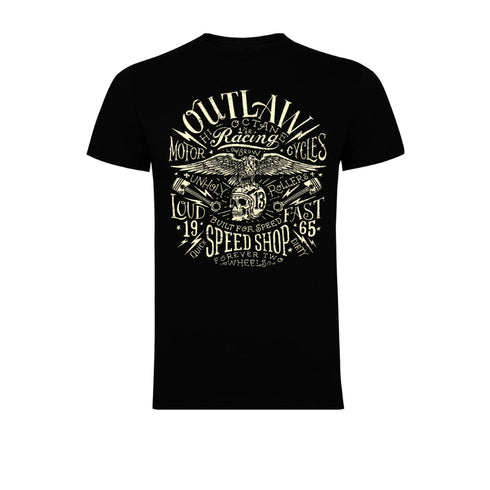 Hotrod 58 Biker Motorcycle Outlaw Eagle T-Shirt