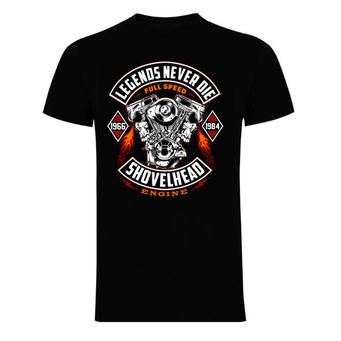 Hotrod 58 Biker Motorcycle Shovelhead Legends T Shirt