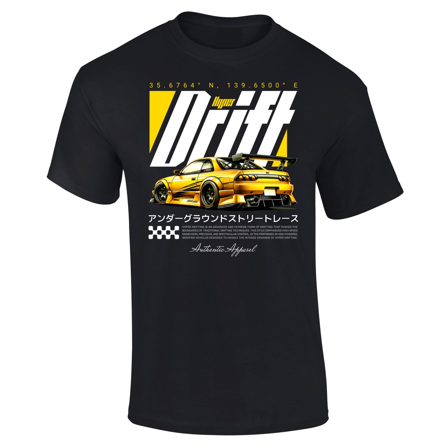 JDM T-Shirt Japanese Modified Automotive Street Drift Drag Race Car Hy ...